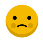 A sad smiley face